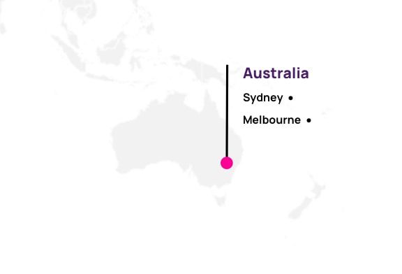 Map of Hotwire partners in Australia