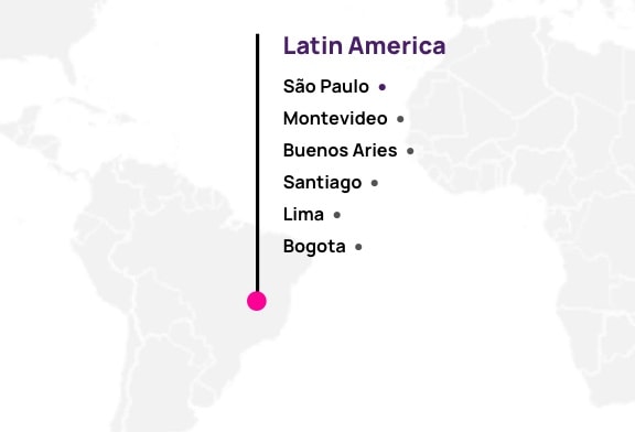 Map of Latin America